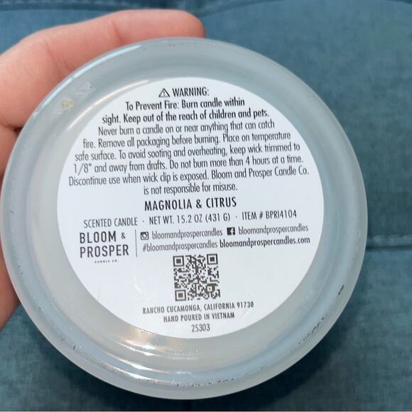 bloom & prosper Candles & Holders for Sale up to 90% Off  NEW! Bloom & Prosper Magnolia & Citrus Candle 15.2 oz “He is Risen”